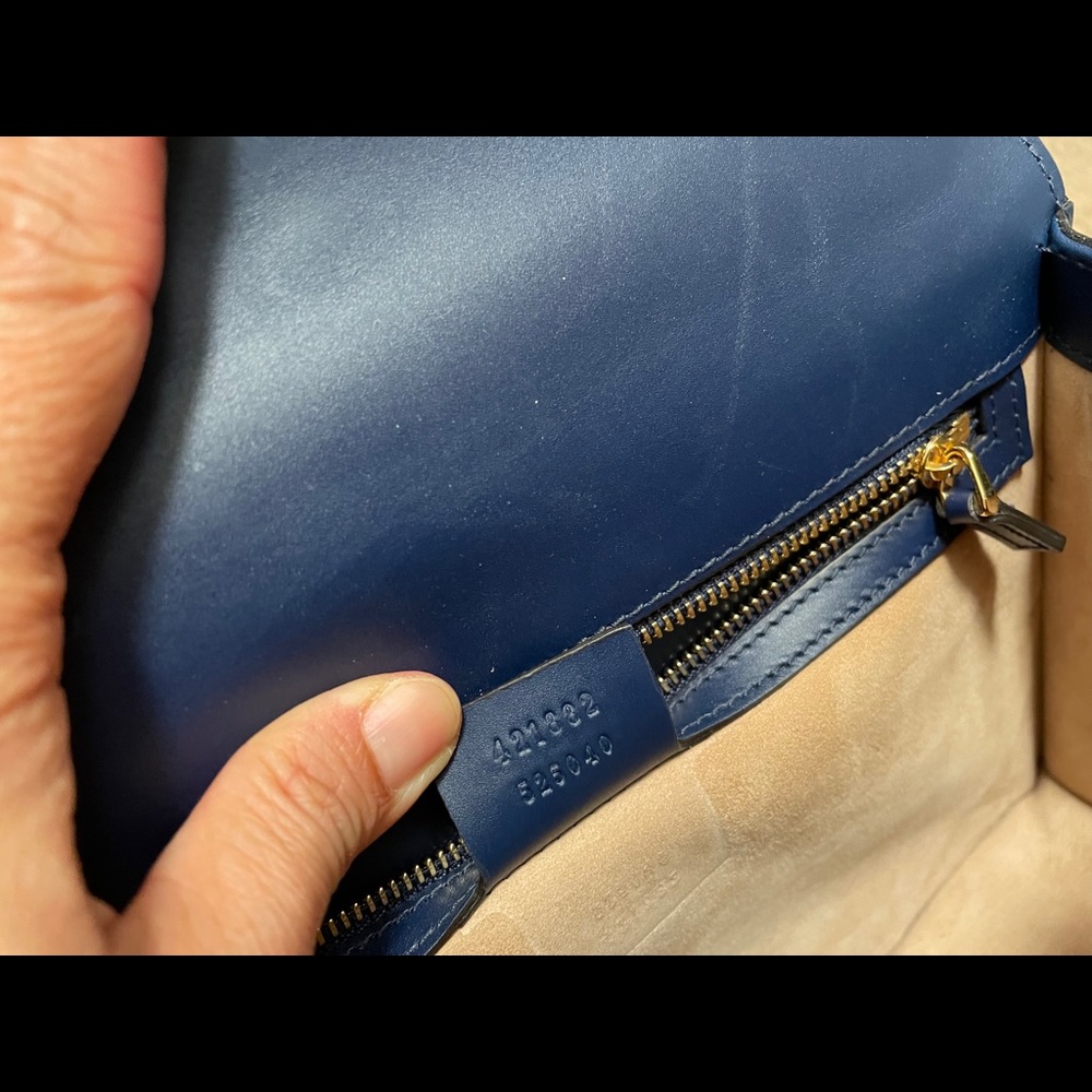Gucci Sylvie small shoulder bag blue - Picture 8 of 10